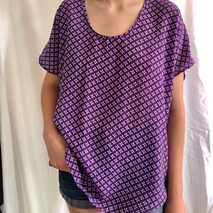 Japna flowy, lightweight, purple blouse